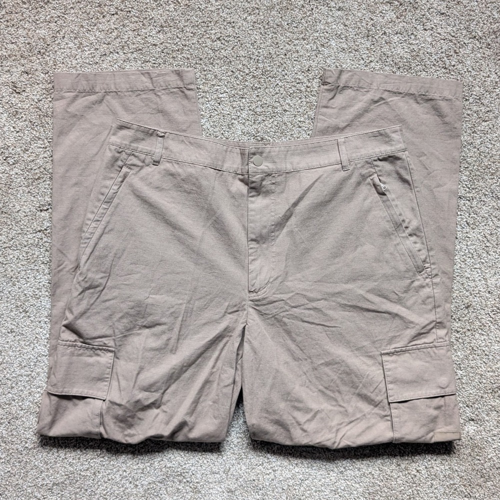 NWOT ALO Mens 36L Ripstop Trouser Pant Brown Fan Cargo Outdoor Minimal